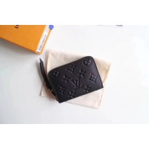 Replica louis vuitton original Monogram Empreinte coin purse Ariane 60574 black GL02607