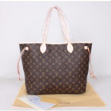 2014 louis vuitton monogram canvas bag neverfull gm m40991 red GL01240