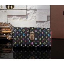 2015 Louis Vuitton Multicolor Sologne M58288 black&rose GL03326