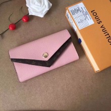 2017 louis vuitton MONOGRAM DOUBLE wallet M64317 pink GL02970