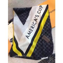 2017 top quality louis vuitton scarf L0019 black/white GL01613