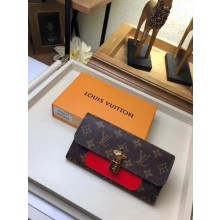 Best 1:1 Louis Vuitton FLOWE Monogram Canvas Wallet 62566 red GL02572