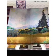 Best 2017 top quality louis vuitton scarf L0025 van gogh GL04170