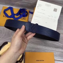 Best Louis Vuitton INITIALES 40MM BELT M0035S dark blue GL02691