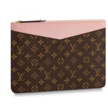 Cheap Louis vuitton original Monogram Canvas DAILY POUCH M62048 pink GL01991