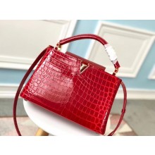 Cheap Replica Louis vuitton original crocodile CAPUCINES PM N93163 red GL04393