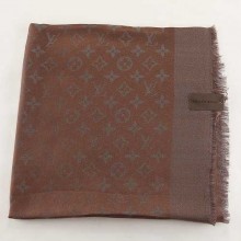 Copy AAA 2015 Louis Vuitton scarf silver line 101-4 coffee GL00181