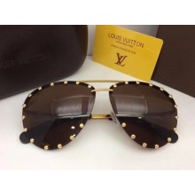 Copy AAA newest 2018 Louis Vuitton sunglasses top quality LV0007 Sunglasses GL01926