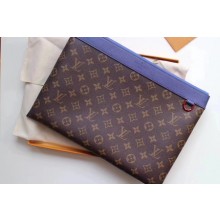 Copy Louis Vuitton Monogram Canvas Clutch Bag POCHETTE APOLLO B63048 blue GL02649