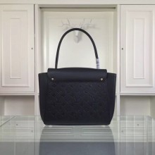 Copy Top Louis Vuitton original leather embossing tote bag 50438 black GL03433