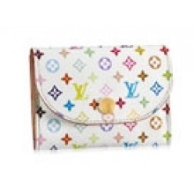 Designer Imitation Louis Vuitton handbag monogram multicolore business card holder m66558 (white) GL04495