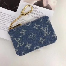 Fake AAA Louis vuitton original KEY POUCH M62650 blue GL02231