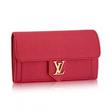 Fake Louis Vuitton LockMe Wallet M60863 Dahlia GL03743