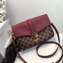 Fake Louis Vuitton Original Damier Ebene Canvas WIGHT N44243 wine GL01834