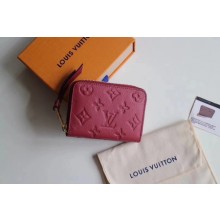 First-class Quality louis vuitton original Monogram Empreinte coin purse Ariane 60574 red GL01290