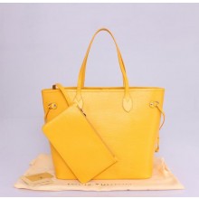 High Imitation 2013 louis vuitton epi leather bag neverfull mm m40931 yellow GL01030