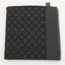 Hot Copy 2015 Louis Vuitton scarf silver line 101-2 black GL01649