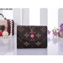 Hot Fake Louis Vuitton Monogram Canvas Wallet 60253 Rose GL04086