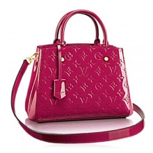 Hot Imitation Louis Vuitton Monogram Vernis Montaigne BB M50172 Rose indien GL01348