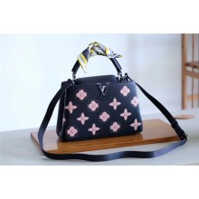 Imitation AAAAA Louis vuitton CAPUCINES BB M48865 black GL03855