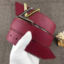 Imitation Louis Vuitton Calf leather Belt wide 4.0CM 2283 red GL04560