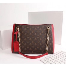 Imitation Louis vuitton monogram canvas SURENE MM M43755 red GL02489