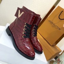 Imitation Louis Vuitton WONDERLAND FLAT RANGER LV908SY red GL04108