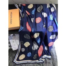 Imitation Top 2017 top quality louis vuitton scarf L0006 blue/white Scarf GL01408