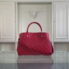 Knockoff AAA Louis Vuitton Monogram Empreinte Montaigne MM 41060 red GL00997