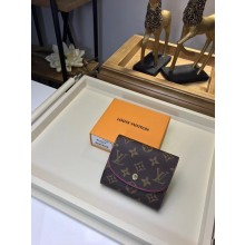 Knockoff AAAAA Louis Vuitton Original Monogram Canvas ARIANE WALLET M62036 fuchsia GL04129