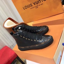 Knockoff Louis Vuitton DIGITAL EXCLUSIVE HEART SNEAKER BOOT LV916Sy black GL00875