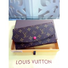 Knockoff Louis Vuitton Monogram Canvas Wallet 60136 Pink GL00929