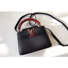 Louis Vuitton CAPUCINES MINI N94047 black&red GL00197