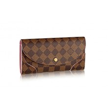 Louis Vuitton Damier Ebene Canvas Caissa Wallet N61227 GL04254