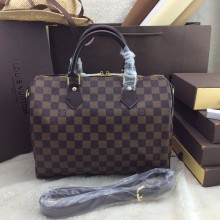 Louis Vuitton Damier Ebene Speedy 30 With Shoulder Strap N41183 GL04682