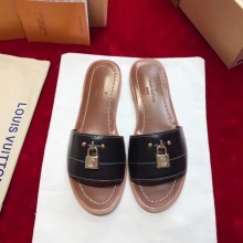 Louis Vuitton lady slippers LV884LD black GL02838