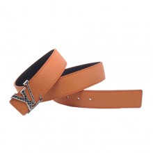 Louis Vuitton LV Initials Taiga Leather Belt M2530S Piment GL01970