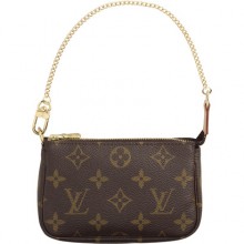 Louis Vuitton M58009 Monogram Canvas Mini Pochette Accessoires Khaki GL00076