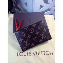 Louis Vuitton Monogram Canvas Wallet M61271 Red GL02998