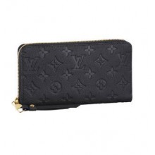 Louis Vuitton Monogram Empreinte Secret Long Wallet M93435 black GL04659