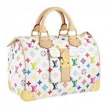 Louis Vuitton Multicolor Speedy 30 White M92643 GL03097