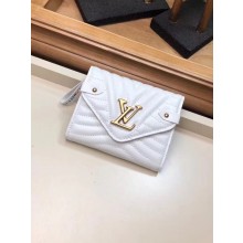 LOUIS VUITTON NEW WAVE COMPACT WALLET M63427 white GL03135