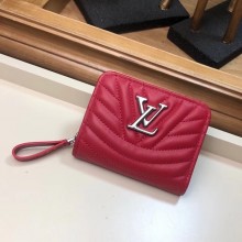 LOUIS VUITTON NEW WAVE COMPACT WALLET M63789 red GL03556