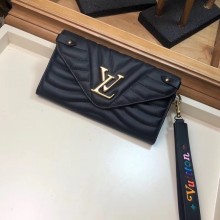 LOUIS VUITTON NEW WAVE LONG WALLET M63298 black GL00872