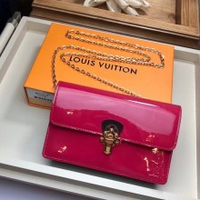 Louis Vuitton Original CHERRYWOOD CHAIN WALLET M63306 rose GL01580