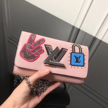 Louis Vuitton original Epi leather WALLET M63320 pink GL00840