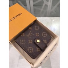 Louis Vuitton original Monogram Canvas Zipped Compact Wallet M61667 GL03807