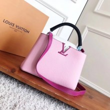 Louis vuitton original taurillon leather Capucines BB M94517 Pink GL03069