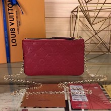 Louis Vuitton POCHETTE DOUBLE ZIP M63919 red GL04375