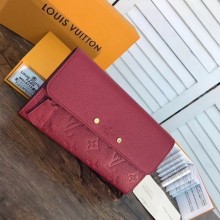 Louis vuitton Pont Neuf Monogram Empreinte Wallet M61833 red GL01113